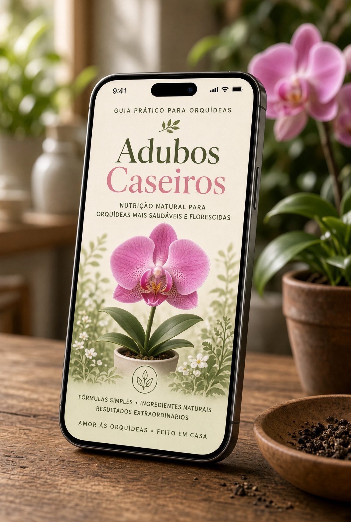 Bônus Adubos Caseiros aberto no celular