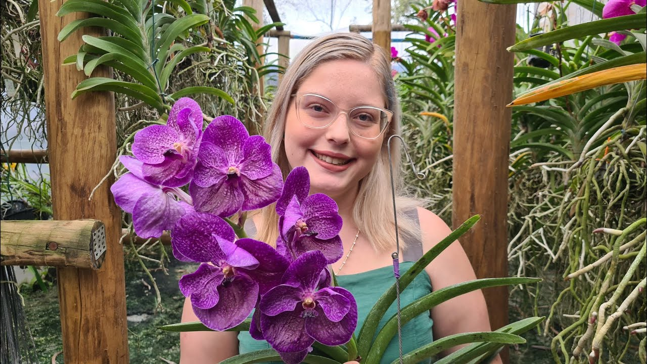 Ana Clara S., 29 com sua orquídea
